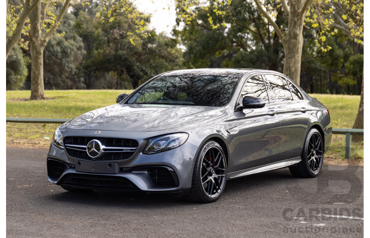 01/2018 Mercedes-AMG E63 S 4MATIC+ (AWD) 213 MY17.5 4d Saloon Selenite Grey Metallic Twin Turbo 4.0L V8