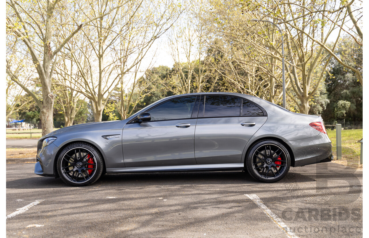 01/2018 Mercedes-AMG E63 S 4MATIC+ (AWD) 213 MY17.5 4d Saloon Selenite Grey Metallic Twin Turbo 4.0L V8