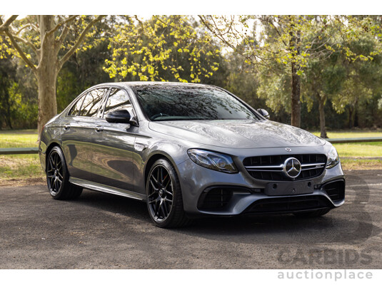 01/2018 Mercedes-AMG E63 S 4MATIC+ (AWD) 213 MY17.5 4d Saloon Selenite Grey Metallic Twin Turbo 4.0L V8