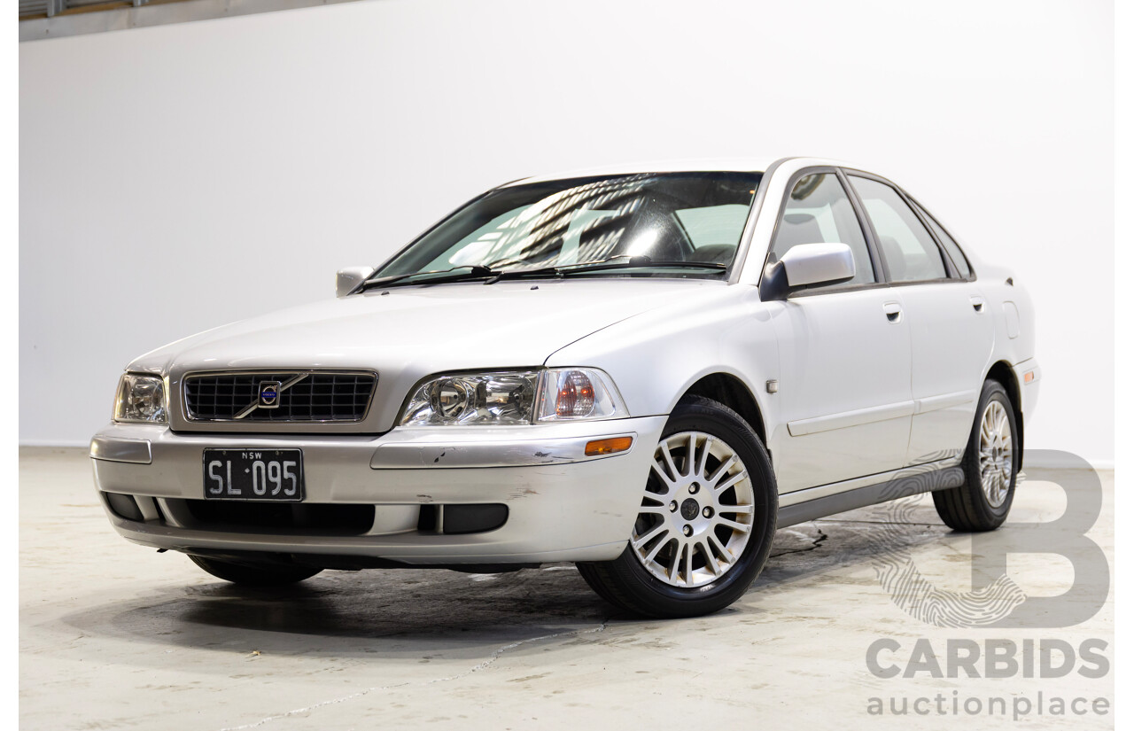 05/2002 Volvo S40 2.0 MY01 4d Sedan Silver 1.9L