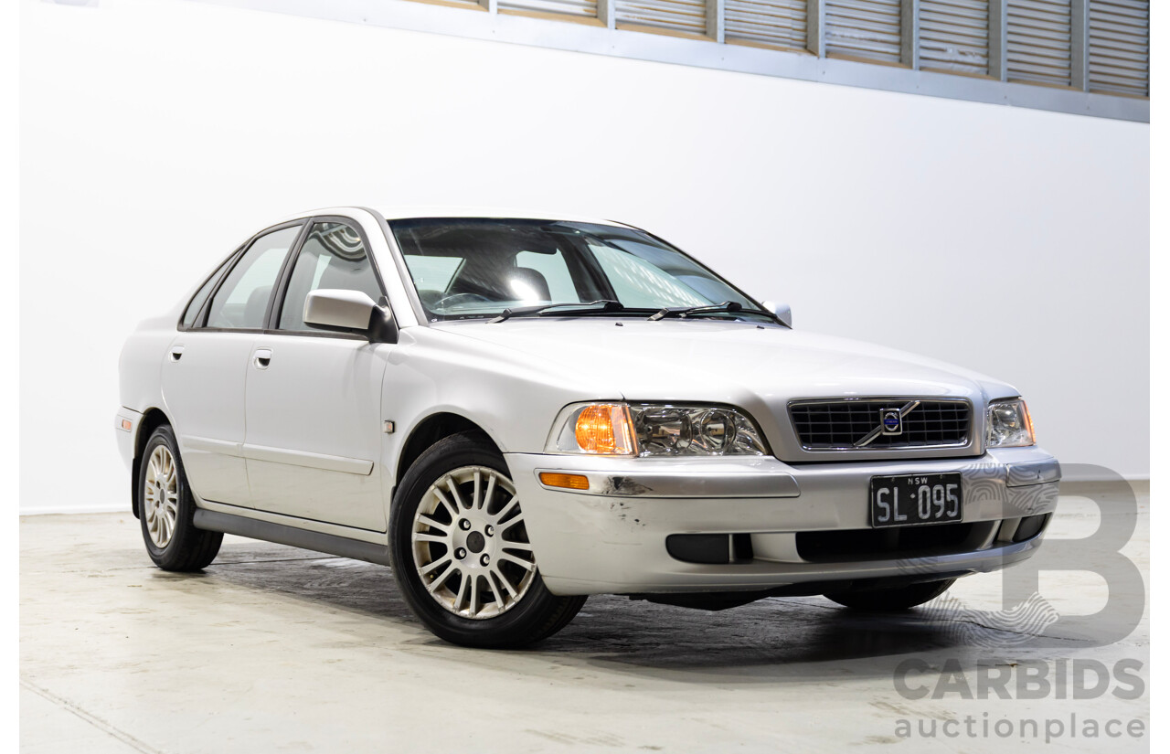 05/2002 Volvo S40 2.0 MY01 4d Sedan Silver 1.9L