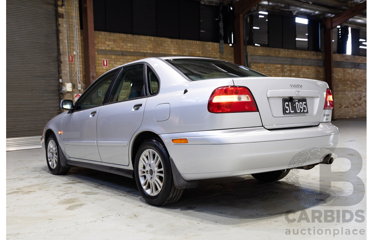 05/2002 Volvo S40 2.0 MY01 4d Sedan Silver 1.9L