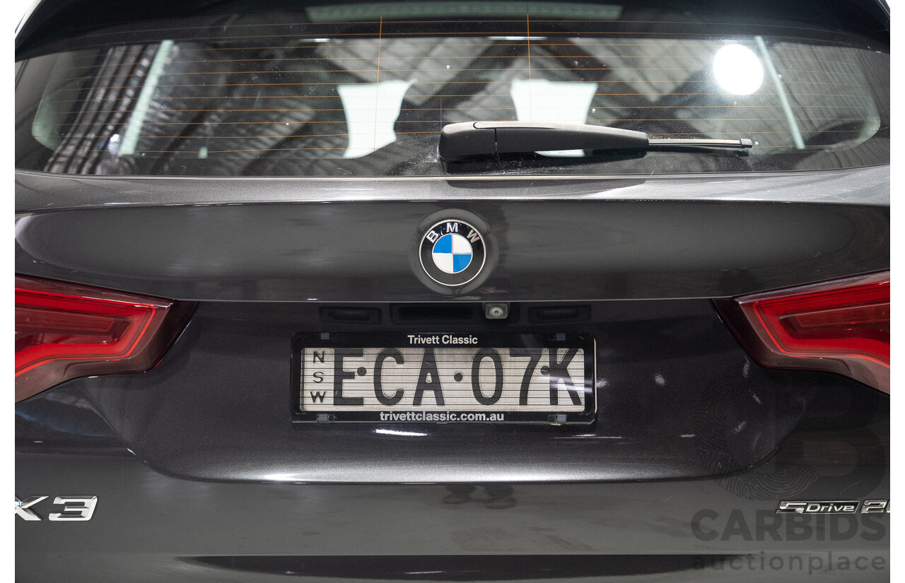 06/2019 BMW X3 sDrive 20i G01 4d Wagon Sophisto Grey Brillanteffekt Metallic Turbo 2.0L