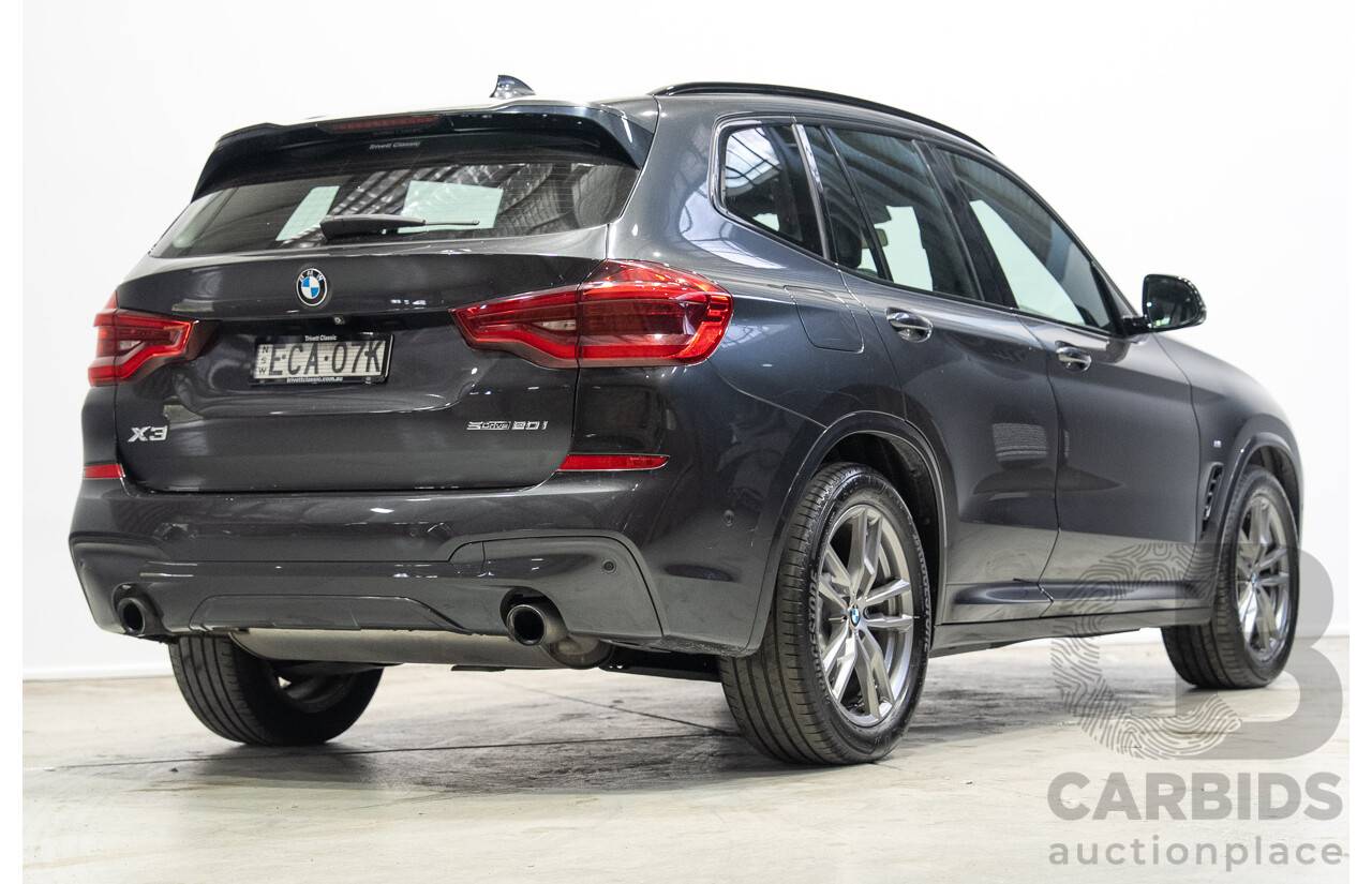 06/2019 BMW X3 sDrive 20i G01 4d Wagon Sophisto Grey Brillanteffekt Metallic Turbo 2.0L