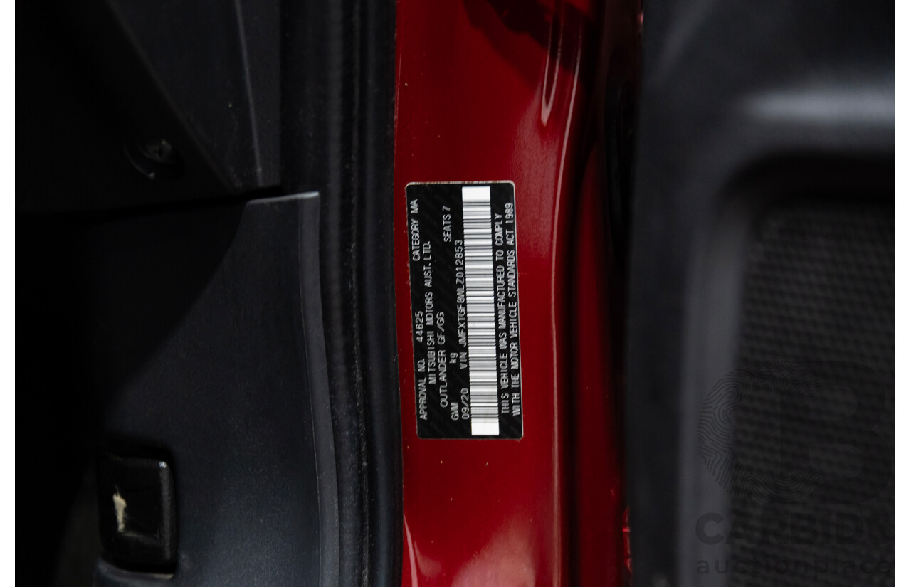 09/2020 Mitsubishi Outlander ES 7-seater ZL MY21 4D Wagon Red 2.4L