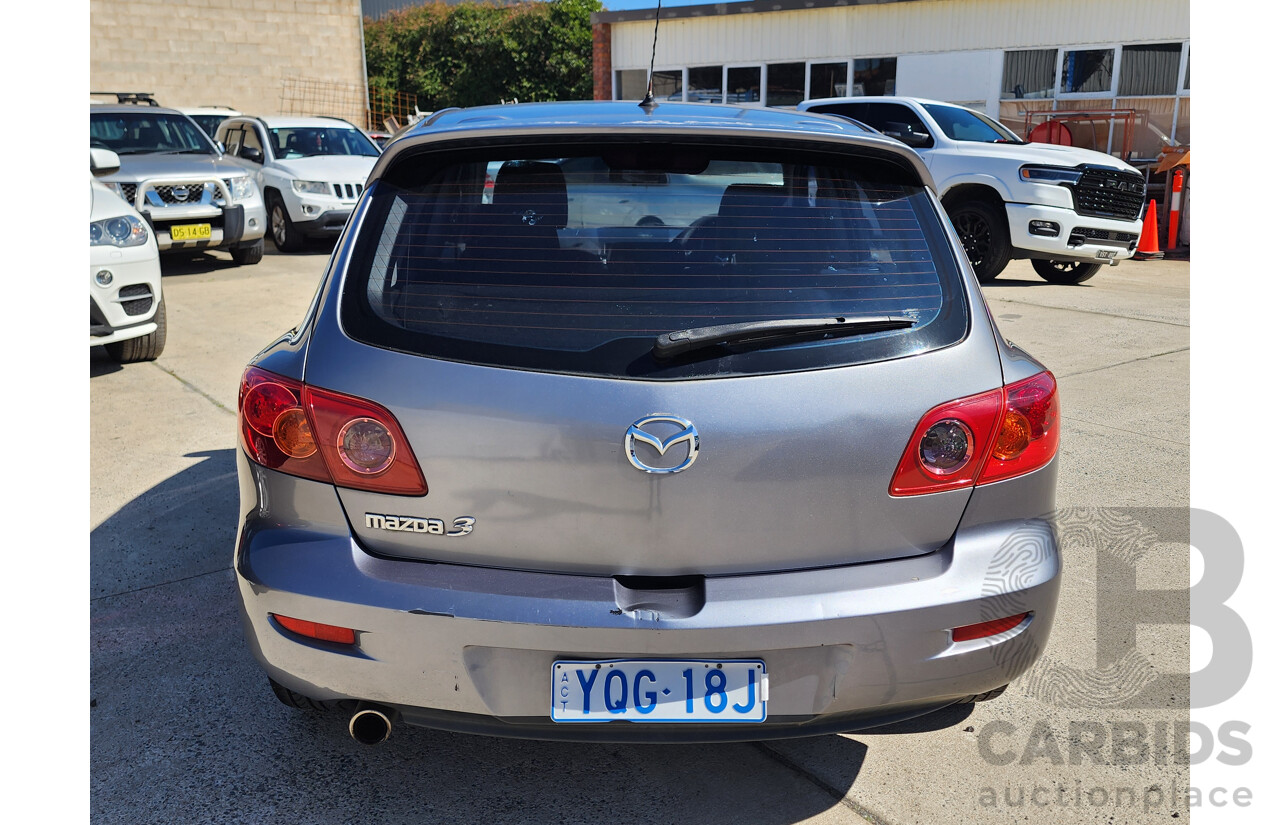 05/2004 Mazda Mazda3 MAXX Sport BK 5d Hatchback Grey 2.0L