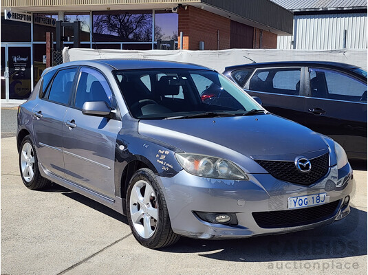 05/2004 Mazda Mazda3 MAXX Sport BK 5d Hatchback Grey 2.0L