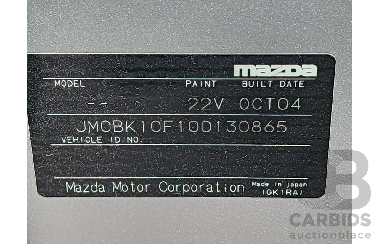 11/2004 Mazda Mazda3 MAXX Sport BK 4d Sedan Silver 2.0L