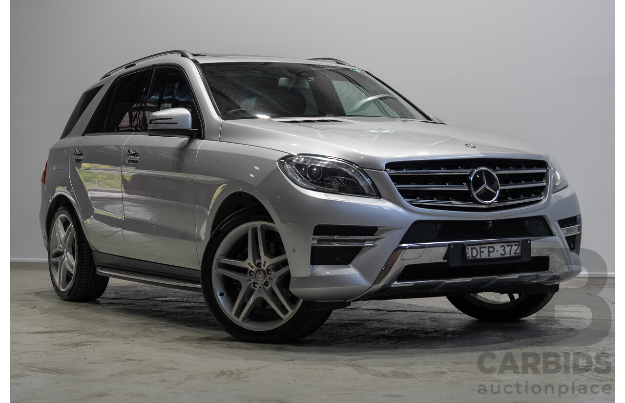 09/2015 Mercedes-Benz ML 350CDI Bluetec (4x4) 166 MY15 4d Wagon Iridium Silver Metallic V6 Turbo Diesel 3.0L