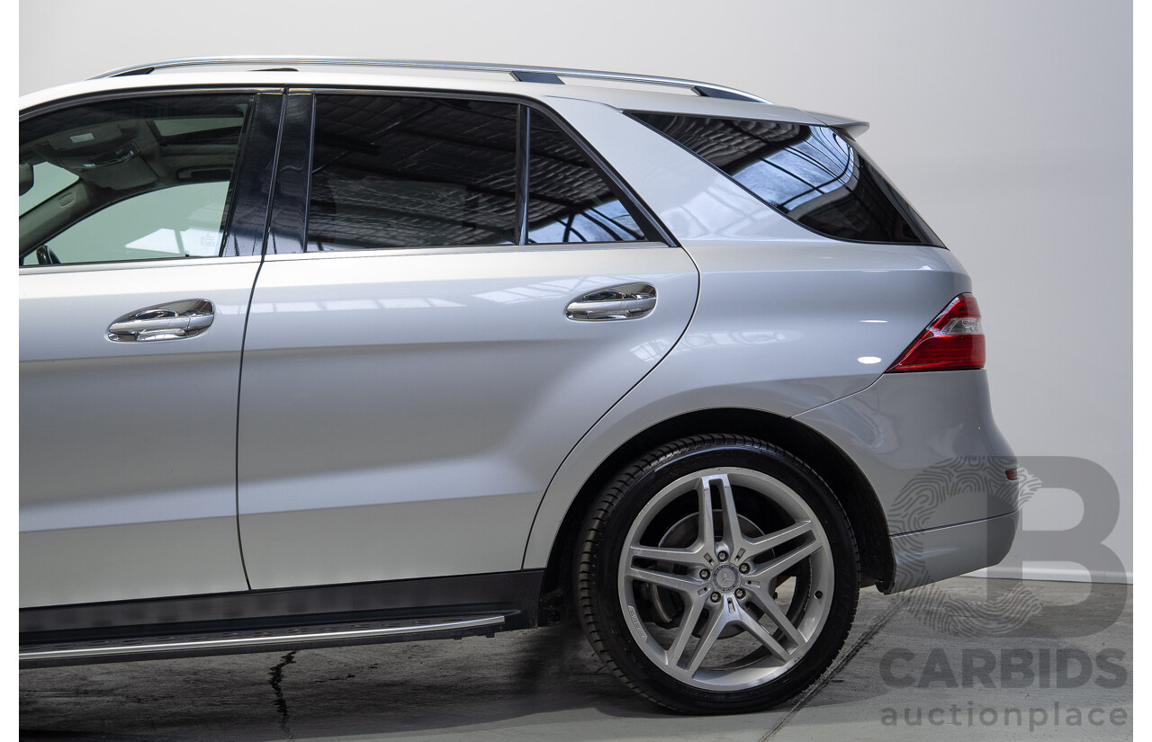 09/2015 Mercedes-Benz ML 350CDI Bluetec (4x4) 166 MY15 4d Wagon Iridium Silver Metallic V6 Turbo Diesel 3.0L