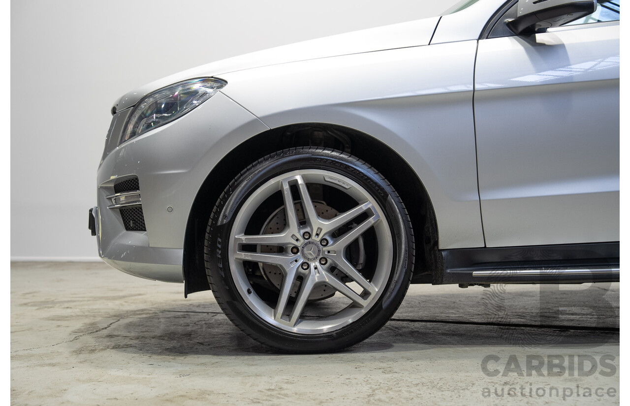 09/2015 Mercedes-Benz ML 350CDI Bluetec (4x4) 166 MY15 4d Wagon Iridium Silver Metallic V6 Turbo Diesel 3.0L