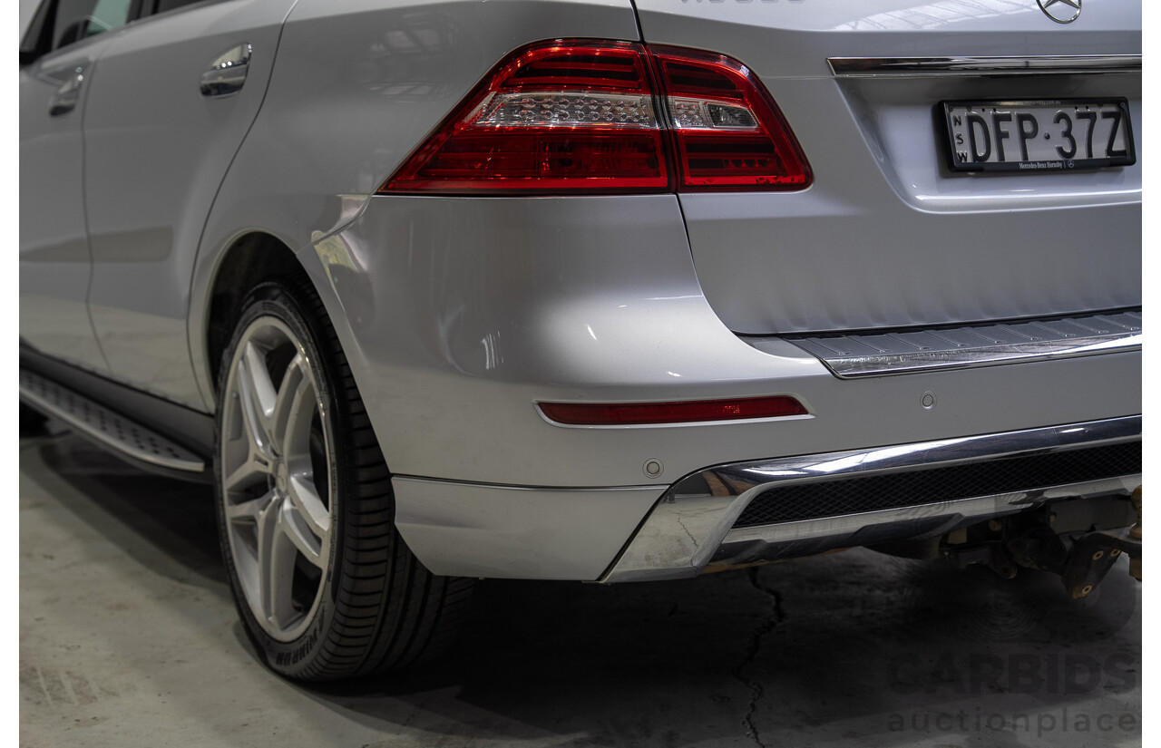 09/2015 Mercedes-Benz ML 350CDI Bluetec (4x4) 166 MY15 4d Wagon Iridium Silver Metallic V6 Turbo Diesel 3.0L