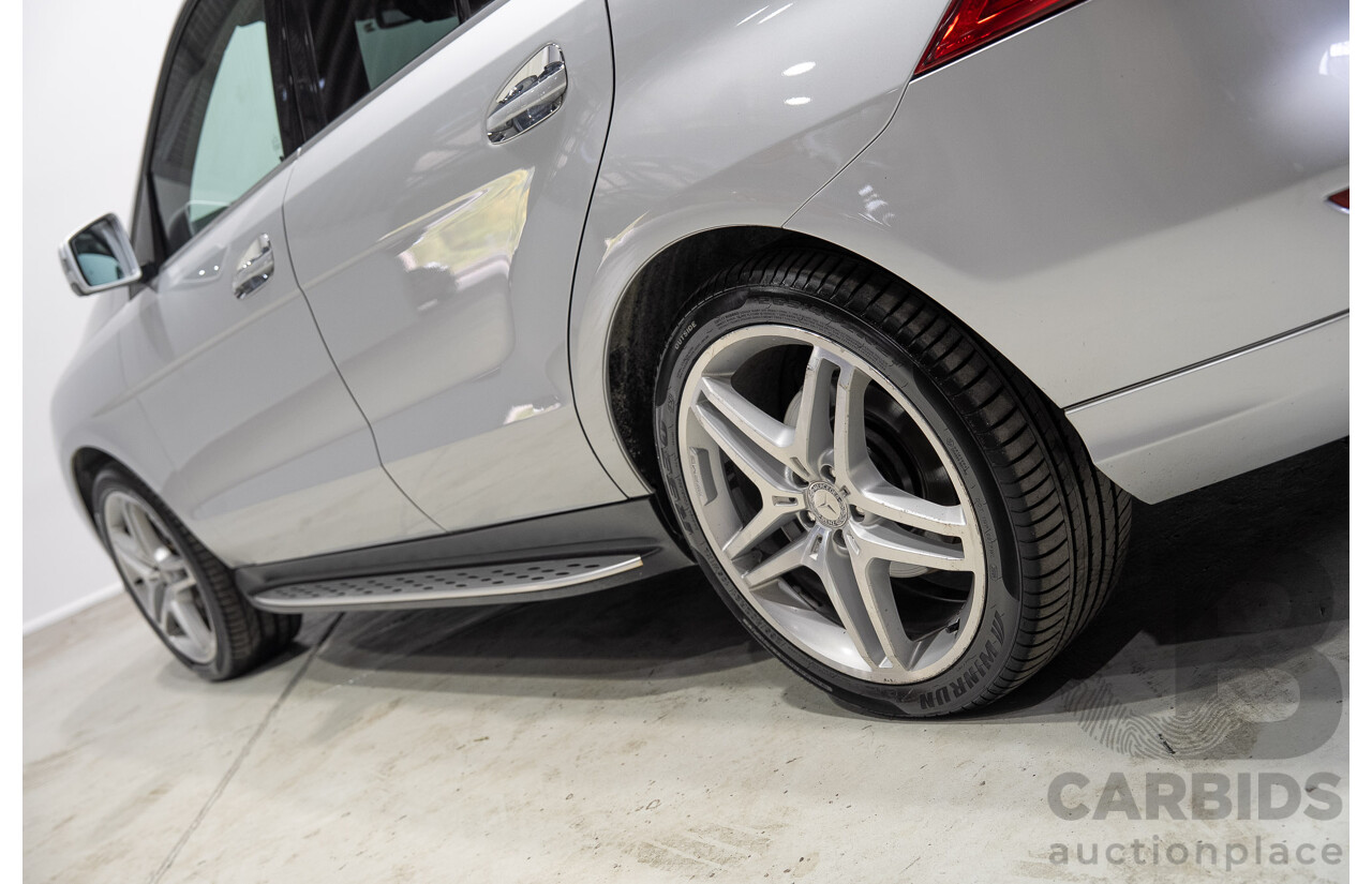 09/2015 Mercedes-Benz ML 350CDI Bluetec (4x4) 166 MY15 4d Wagon Iridium Silver Metallic V6 Turbo Diesel 3.0L