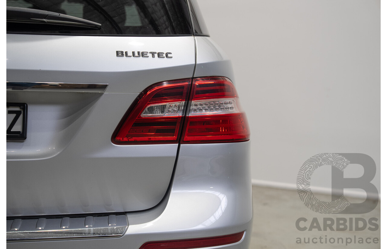 09/2015 Mercedes-Benz ML 350CDI Bluetec (4x4) 166 MY15 4d Wagon Iridium Silver Metallic V6 Turbo Diesel 3.0L