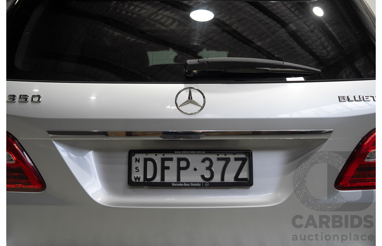09/2015 Mercedes-Benz ML 350CDI Bluetec (4x4) 166 MY15 4d Wagon Iridium Silver Metallic V6 Turbo Diesel 3.0L