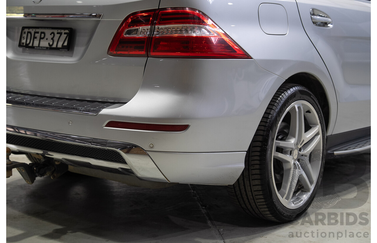 09/2015 Mercedes-Benz ML 350CDI Bluetec (4x4) 166 MY15 4d Wagon Iridium Silver Metallic V6 Turbo Diesel 3.0L