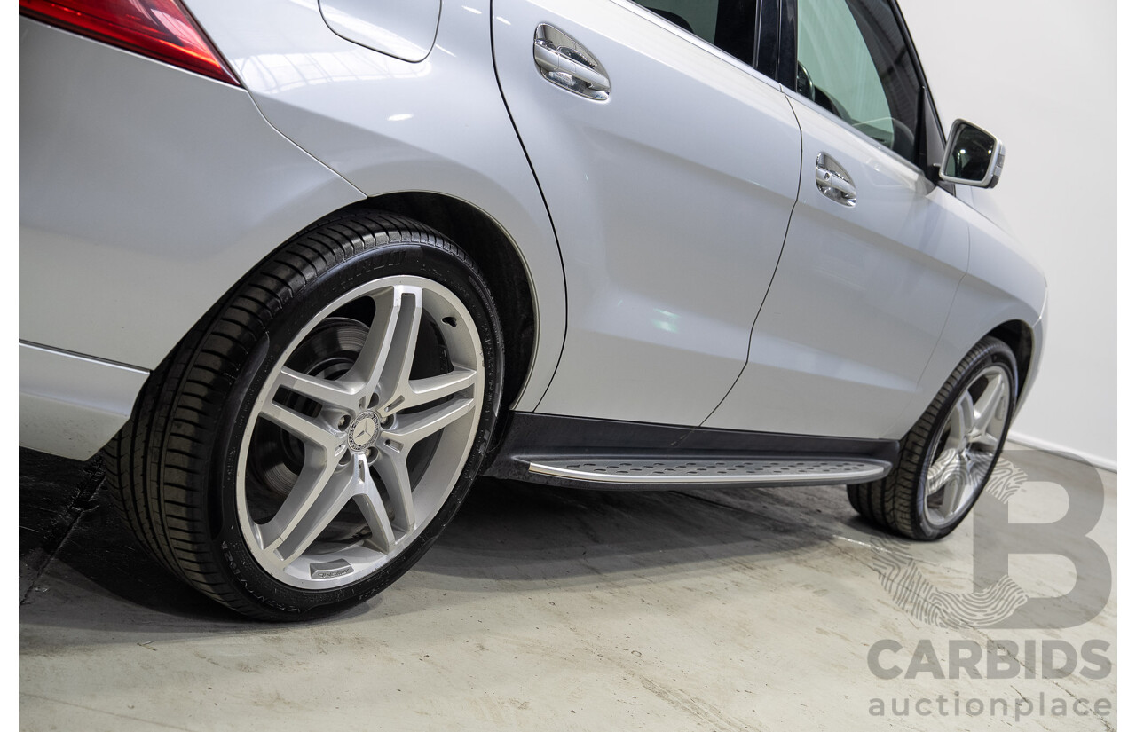 09/2015 Mercedes-Benz ML 350CDI Bluetec (4x4) 166 MY15 4d Wagon Iridium Silver Metallic V6 Turbo Diesel 3.0L
