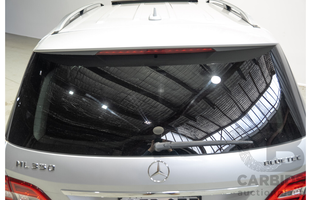 09/2015 Mercedes-Benz ML 350CDI Bluetec (4x4) 166 MY15 4d Wagon Iridium Silver Metallic V6 Turbo Diesel 3.0L