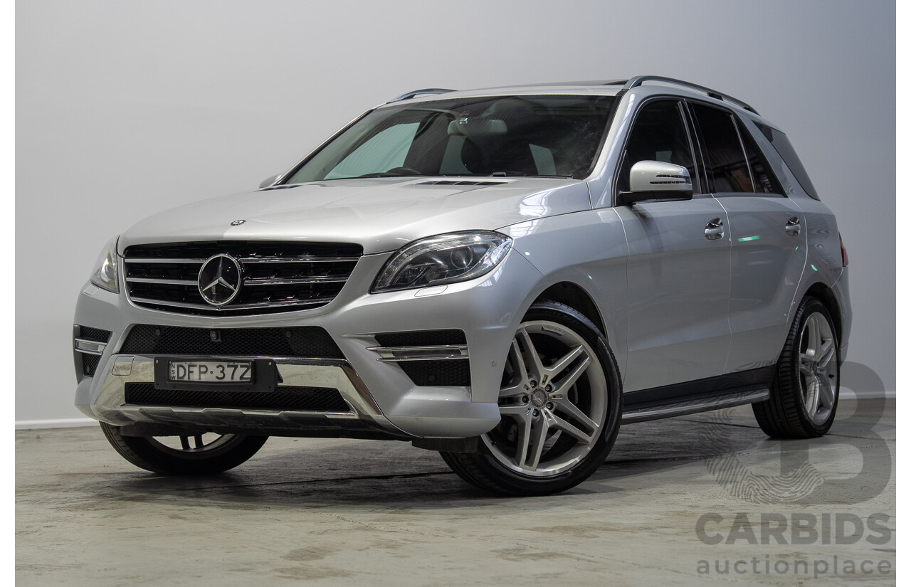 09/2015 Mercedes-Benz ML 350CDI Bluetec (4x4) 166 MY15 4d Wagon Iridium Silver Metallic V6 Turbo Diesel 3.0L
