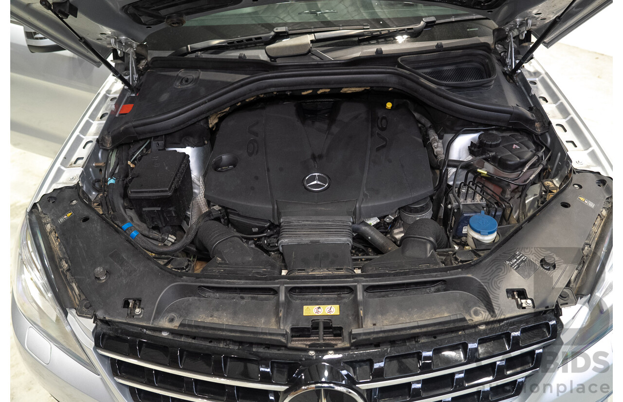 09/2015 Mercedes-Benz ML 350CDI Bluetec (4x4) 166 MY15 4d Wagon Iridium Silver Metallic V6 Turbo Diesel 3.0L