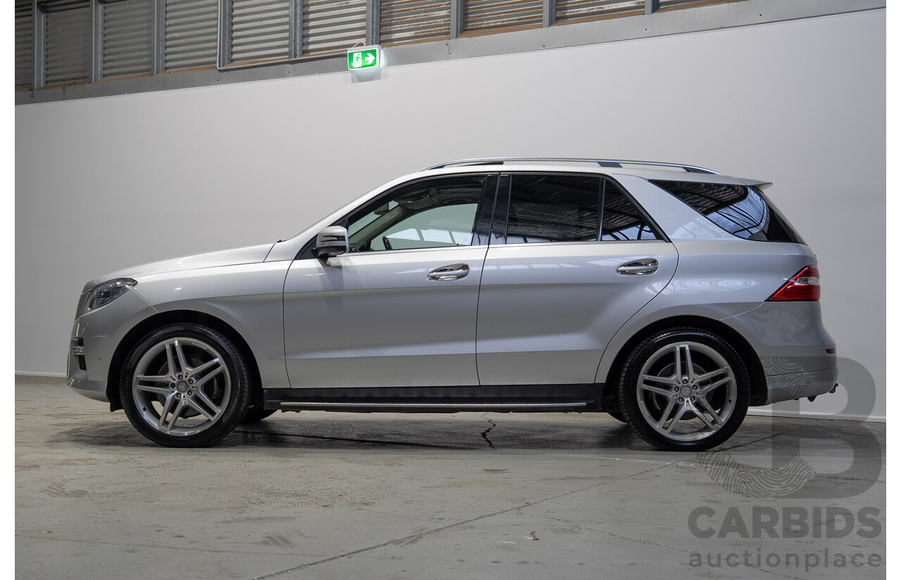 09/2015 Mercedes-Benz ML 350CDI Bluetec (4x4) 166 MY15 4d Wagon Iridium Silver Metallic V6 Turbo Diesel 3.0L