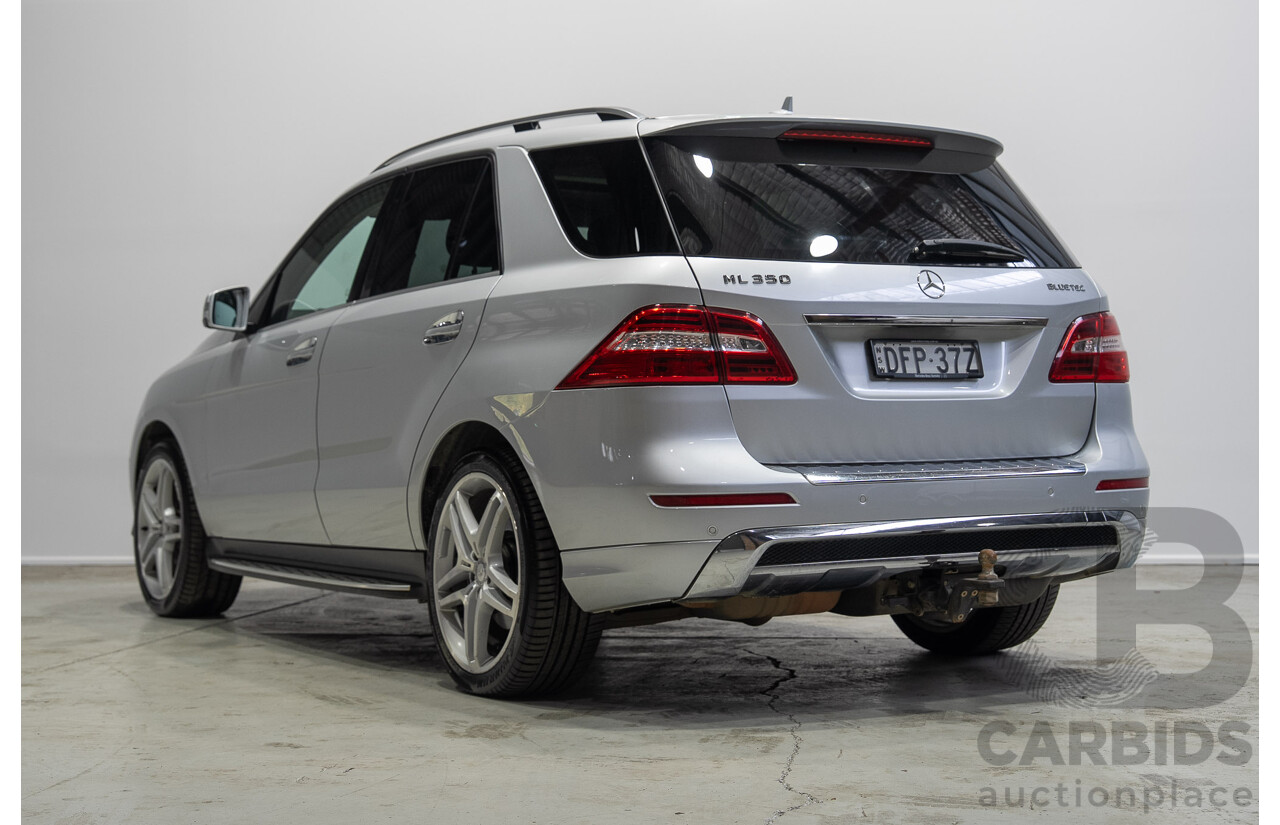 09/2015 Mercedes-Benz ML 350CDI Bluetec (4x4) 166 MY15 4d Wagon Iridium Silver Metallic V6 Turbo Diesel 3.0L