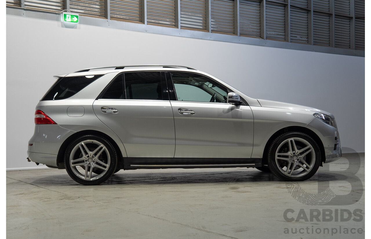 09/2015 Mercedes-Benz ML 350CDI Bluetec (4x4) 166 MY15 4d Wagon Iridium Silver Metallic V6 Turbo Diesel 3.0L