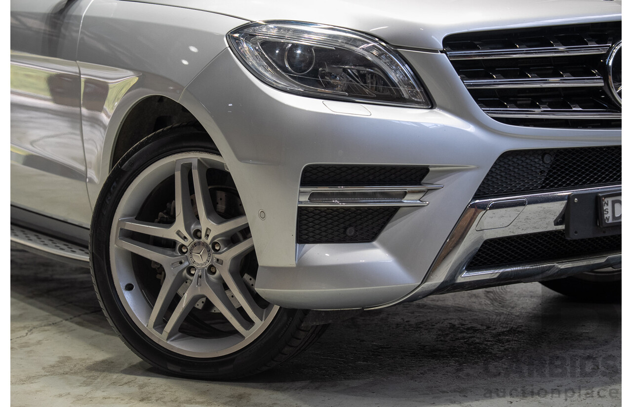 09/2015 Mercedes-Benz ML 350CDI Bluetec (4x4) 166 MY15 4d Wagon Iridium Silver Metallic V6 Turbo Diesel 3.0L