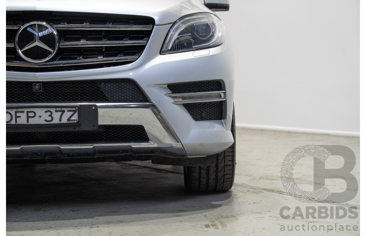 09/2015 Mercedes-Benz ML 350CDI Bluetec (4x4) 166 MY15 4d Wagon Iridium Silver Metallic V6 Turbo Diesel 3.0L