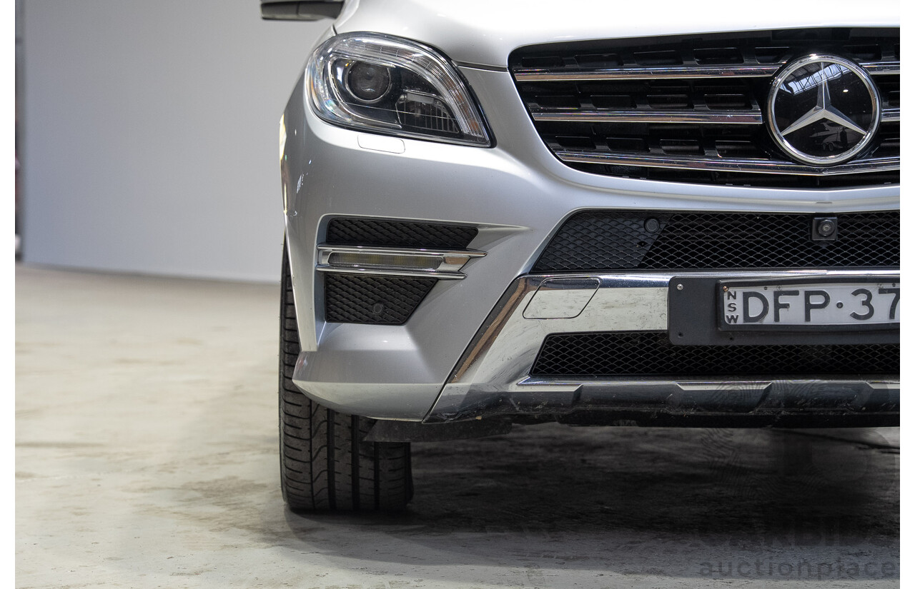 09/2015 Mercedes-Benz ML 350CDI Bluetec (4x4) 166 MY15 4d Wagon Iridium Silver Metallic V6 Turbo Diesel 3.0L