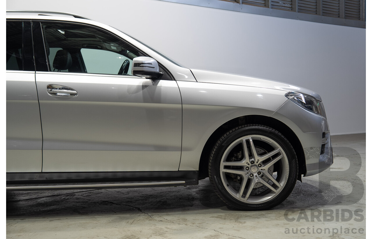 09/2015 Mercedes-Benz ML 350CDI Bluetec (4x4) 166 MY15 4d Wagon Iridium Silver Metallic V6 Turbo Diesel 3.0L