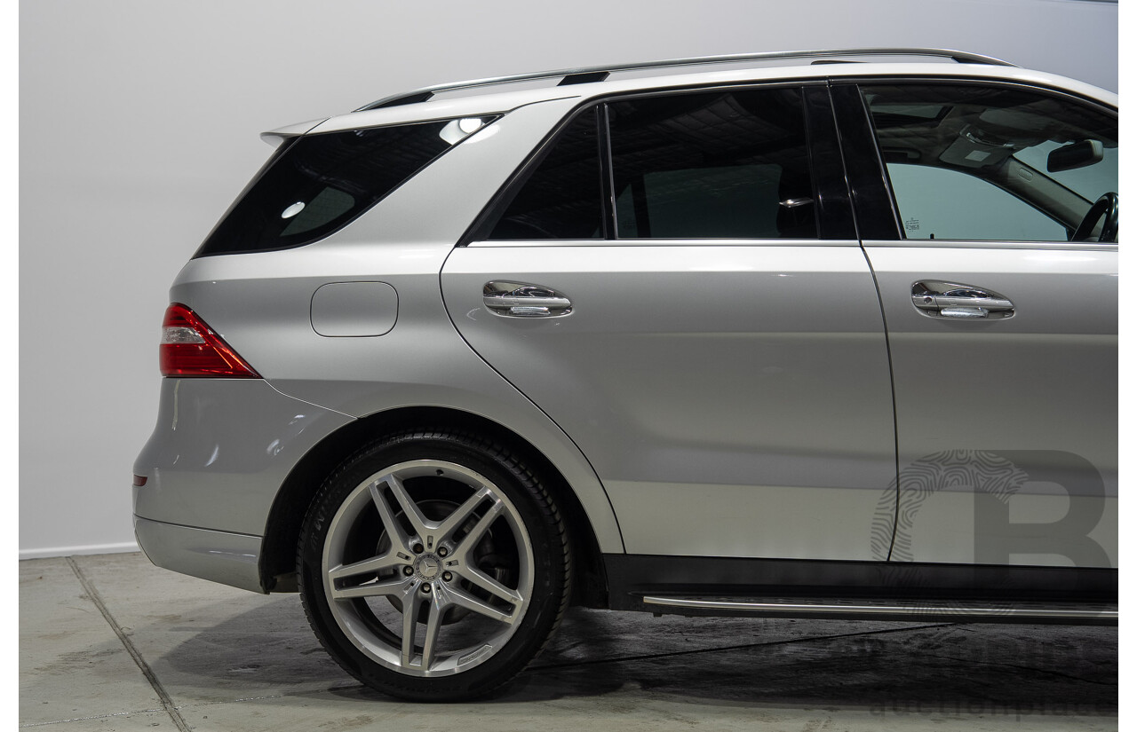 09/2015 Mercedes-Benz ML 350CDI Bluetec (4x4) 166 MY15 4d Wagon Iridium Silver Metallic V6 Turbo Diesel 3.0L