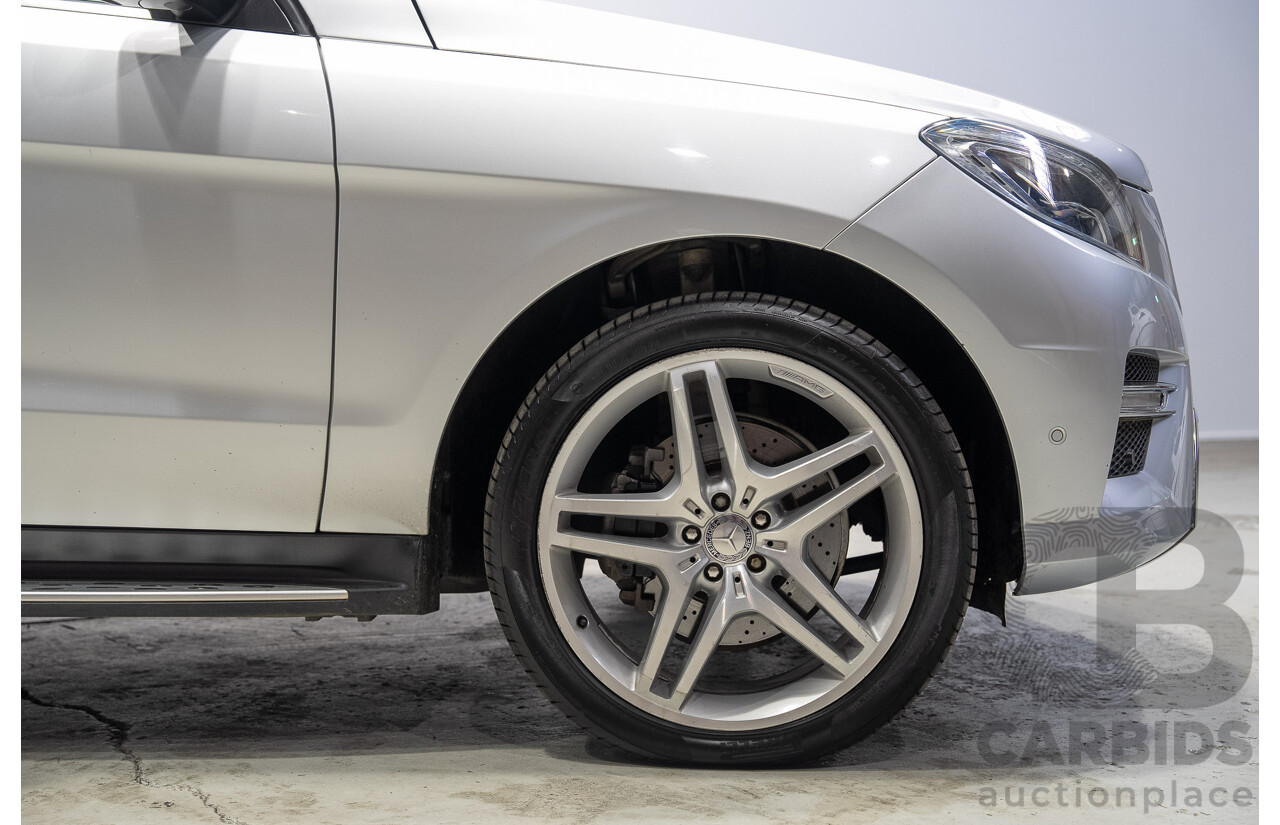 09/2015 Mercedes-Benz ML 350CDI Bluetec (4x4) 166 MY15 4d Wagon Iridium Silver Metallic V6 Turbo Diesel 3.0L
