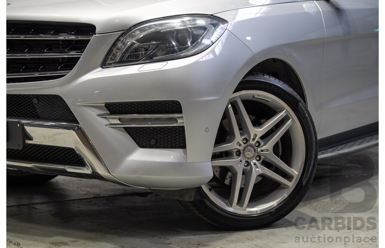 09/2015 Mercedes-Benz ML 350CDI Bluetec (4x4) 166 MY15 4d Wagon Iridium Silver Metallic V6 Turbo Diesel 3.0L
