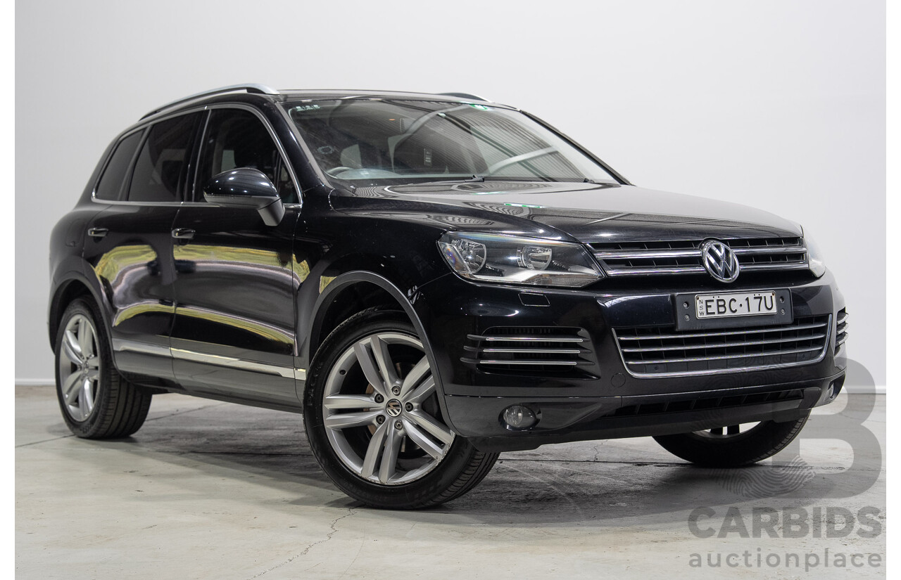 07/2012 Volkswagen Touareg V6 TDI (AWD) 7P MY12 4d Wagon Titanium Black 3.0L