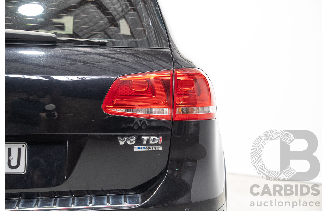 07/2012 Volkswagen Touareg V6 TDI (AWD) 7P MY12 4d Wagon Titanium Black 3.0L