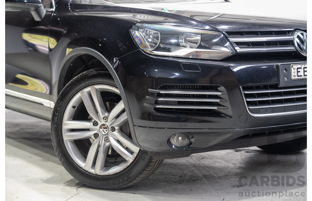 07/2012 Volkswagen Touareg V6 TDI (AWD) 7P MY12 4d Wagon Titanium Black 3.0L