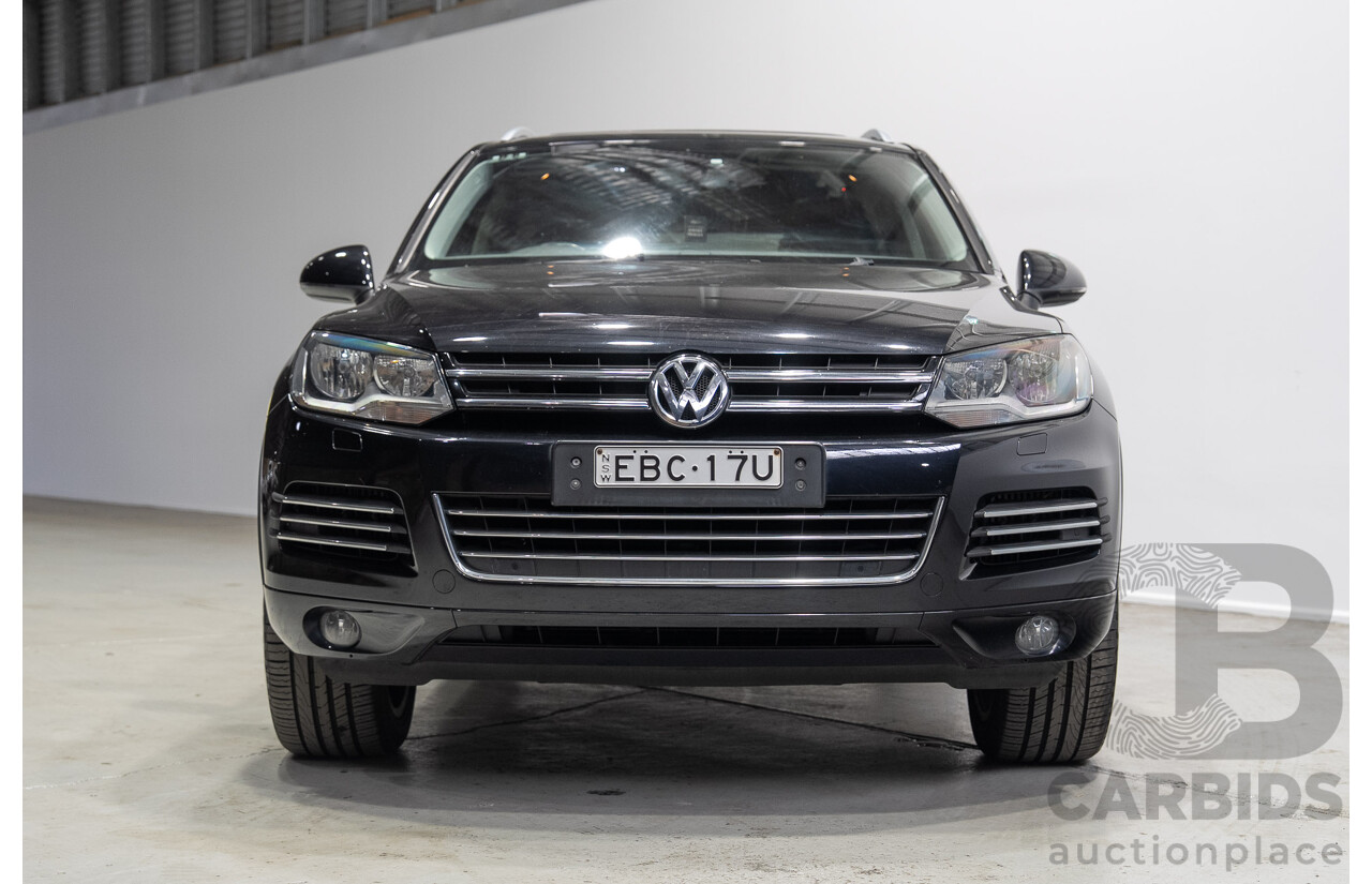 07/2012 Volkswagen Touareg V6 TDI (AWD) 7P MY12 4d Wagon Titanium Black 3.0L