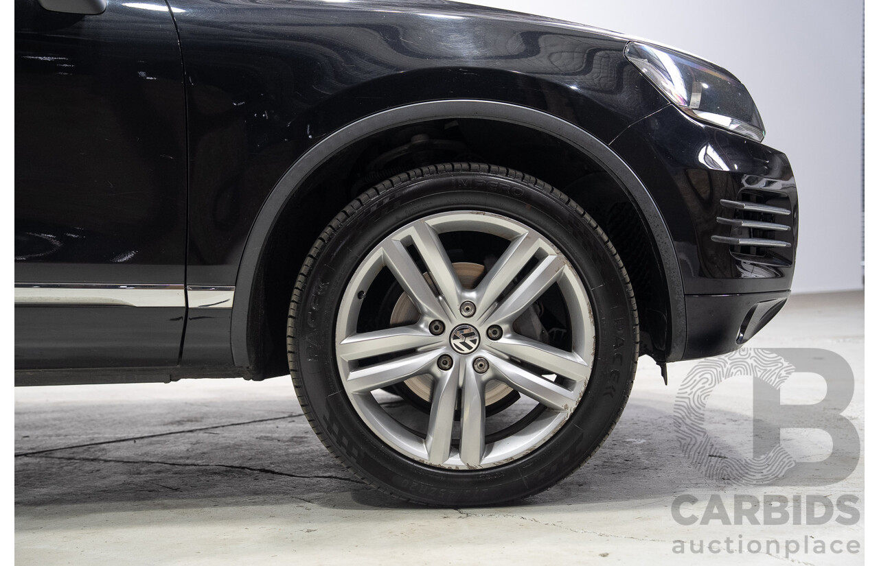 07/2012 Volkswagen Touareg V6 TDI (AWD) 7P MY12 4d Wagon Titanium Black 3.0L