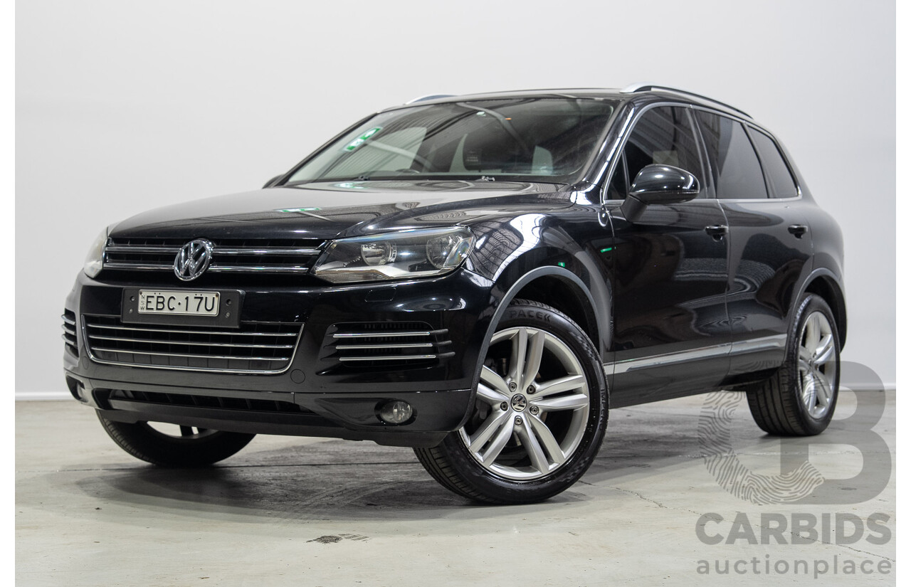 07/2012 Volkswagen Touareg V6 TDI (AWD) 7P MY12 4d Wagon Titanium Black 3.0L