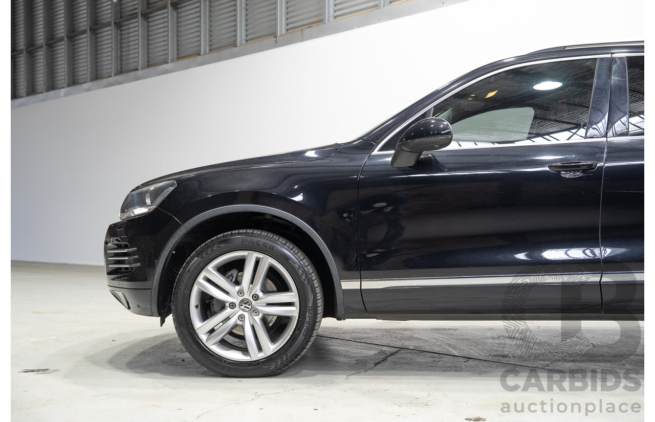 07/2012 Volkswagen Touareg V6 TDI (AWD) 7P MY12 4d Wagon Titanium Black 3.0L
