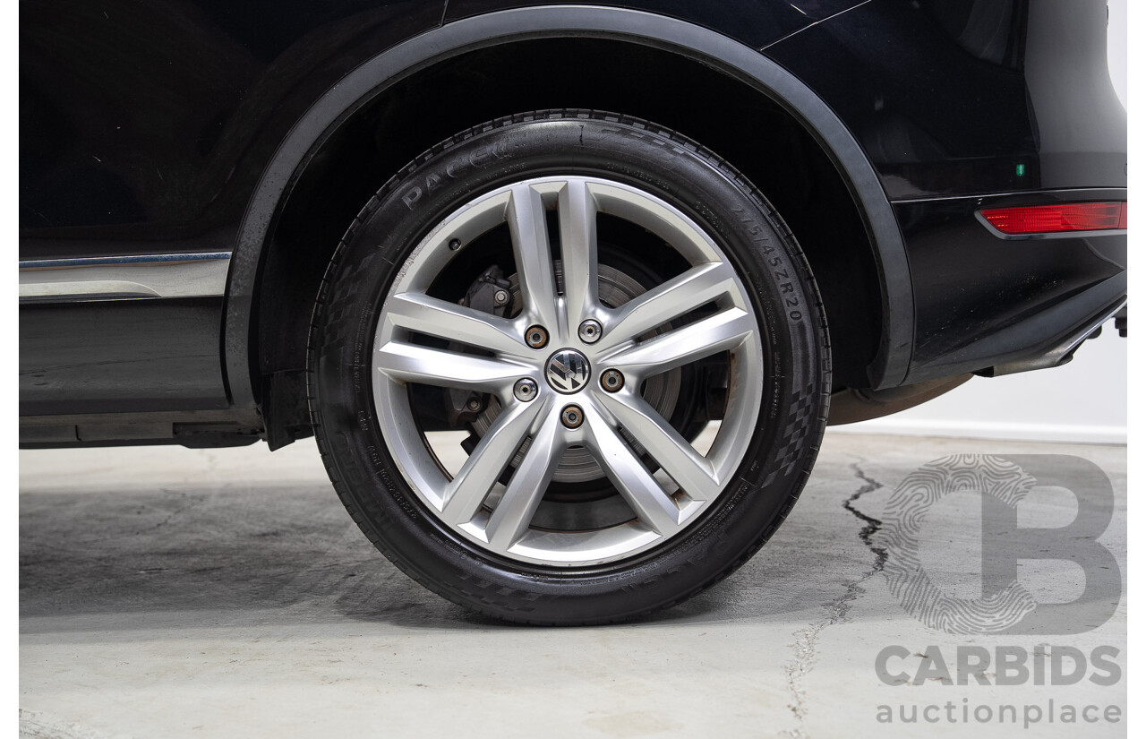07/2012 Volkswagen Touareg V6 TDI (AWD) 7P MY12 4d Wagon Titanium Black 3.0L