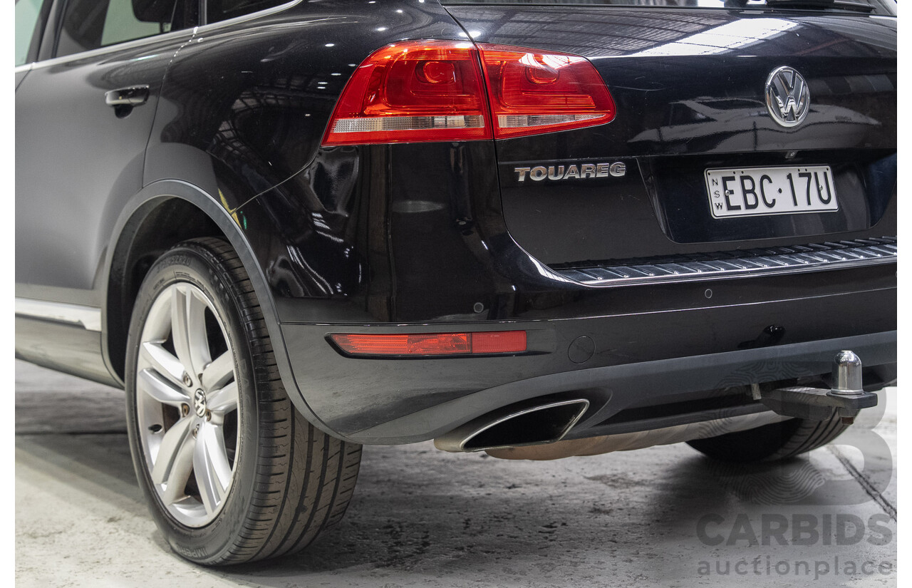 07/2012 Volkswagen Touareg V6 TDI (AWD) 7P MY12 4d Wagon Titanium Black 3.0L