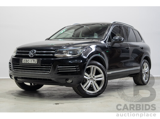 07/2012 Volkswagen Touareg V6 TDI (AWD) 7P MY12 4d Wagon Titanium Black 3.0L