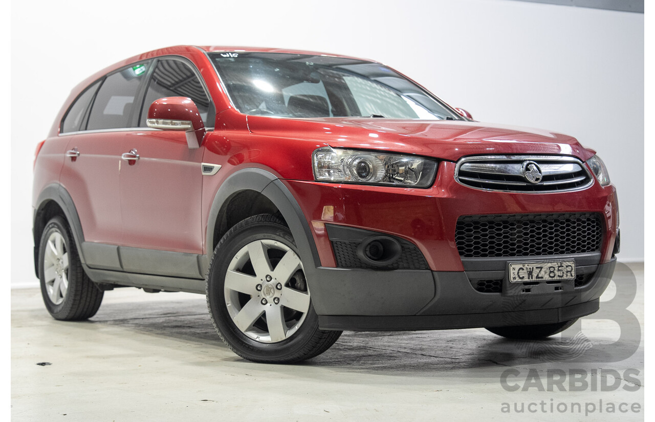 11/2014 Holden Captiva 7 LS CG MY15 4D Wagon Red 2.4L 7 Seats