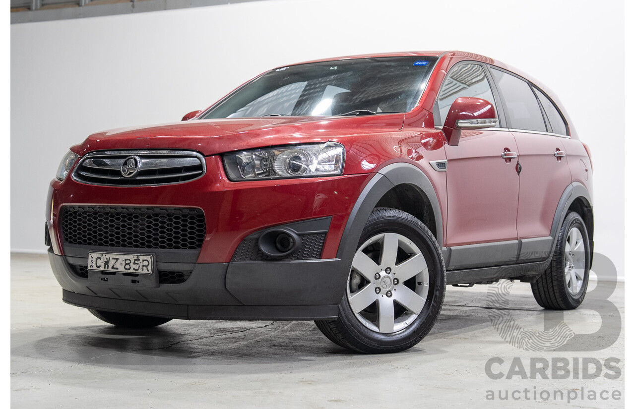 11/2014 Holden Captiva 7 LS CG MY15 4D Wagon Red 2.4L 7 Seats