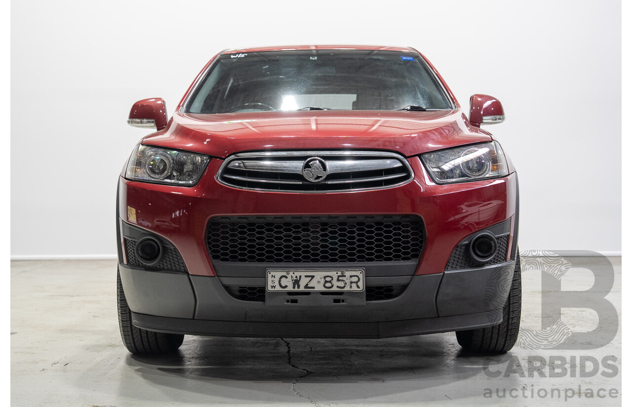 11/2014 Holden Captiva 7 LS CG MY15 4D Wagon Red 2.4L 7 Seats