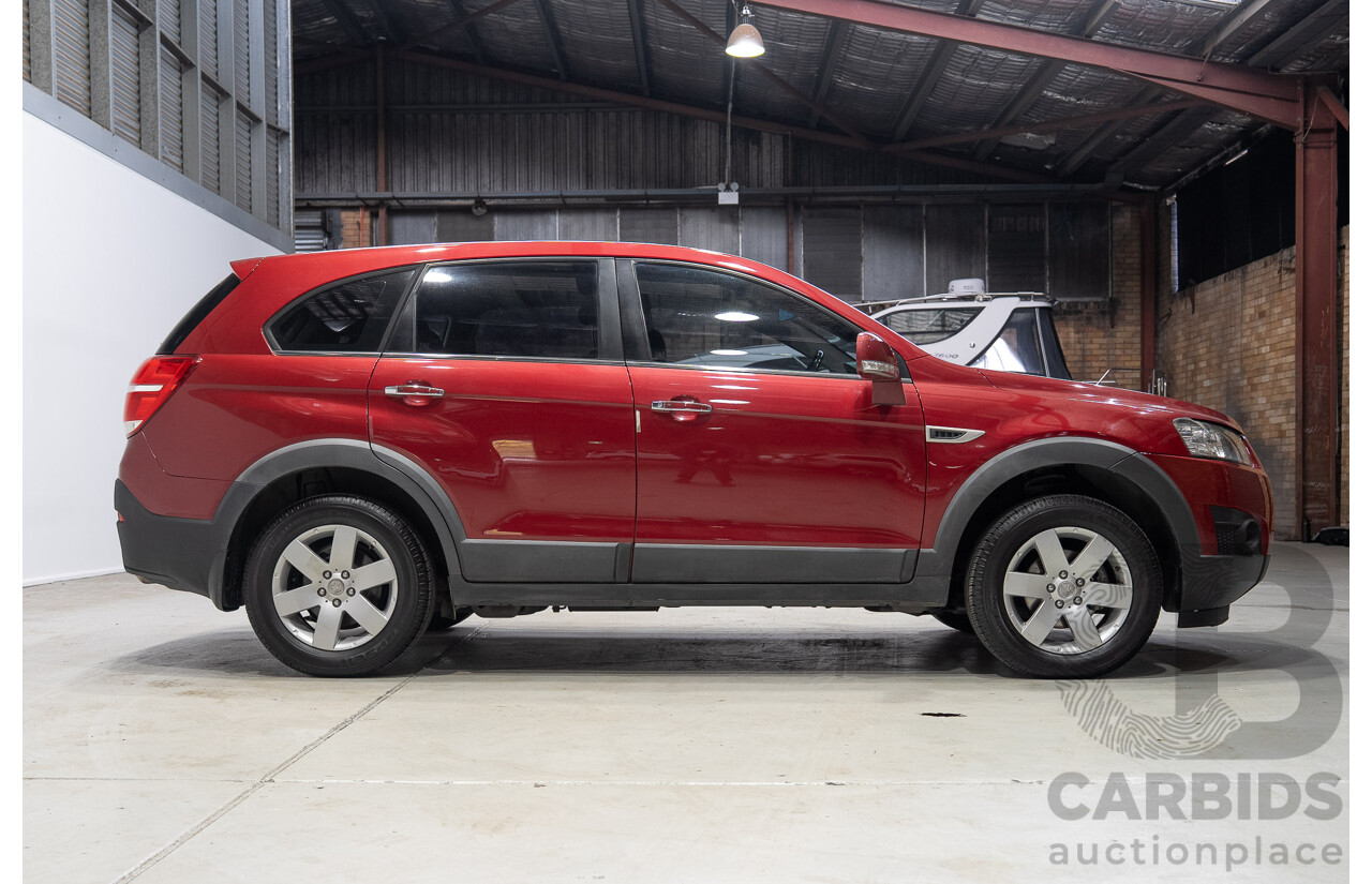 11/2014 Holden Captiva 7 LS CG MY15 4D Wagon Red 2.4L 7 Seats