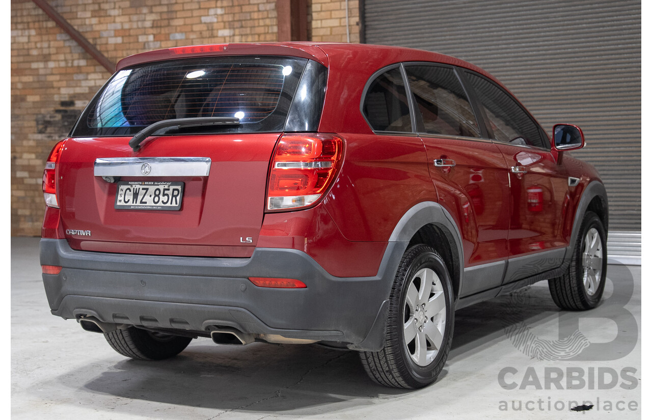 11/2014 Holden Captiva 7 LS CG MY15 4D Wagon Red 2.4L 7 Seats