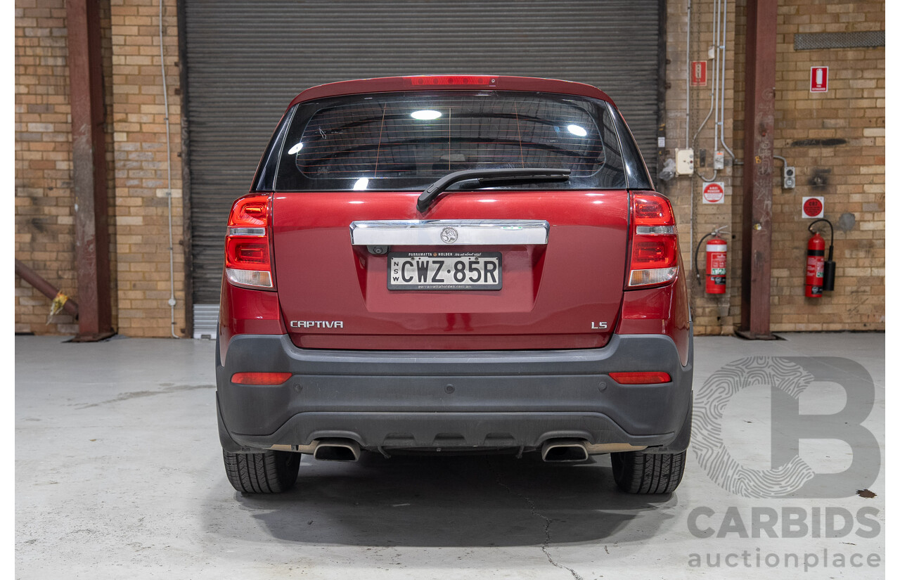 11/2014 Holden Captiva 7 LS CG MY15 4D Wagon Red 2.4L 7 Seats